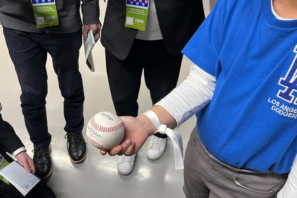 A 10-year-old boy in Tokyo caught Shohei Ohtani’s first home run of the season