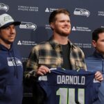 Sam Darnold credits Brock Purdy for ‘unlocking’ his game during Seahawks intro press conference