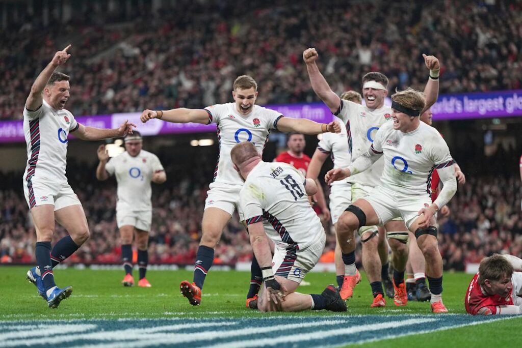 England condemns sorry Wales to record 68-14 loss and stays in contention for Six Nations title