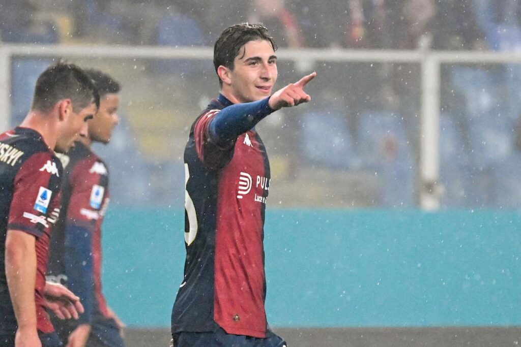 Miretti scores landmark double as Genoa beats Lecce