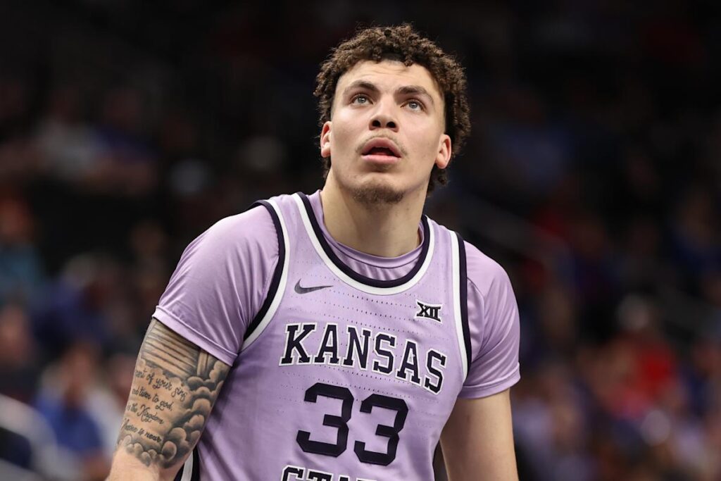 Kansas State’s Coleman Hawkins tearfully admits NIL backlash affected his play after season-ending loss