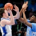 No. 1 Duke holds off furious North Carolina rally to win 74-71, reach ACC title game without Flagg