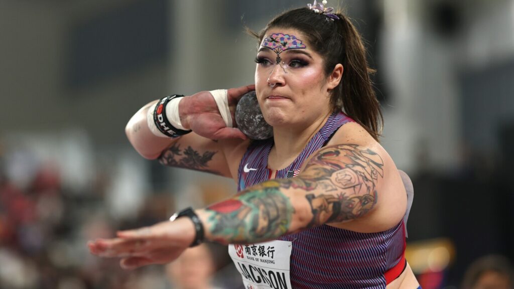 Chase Jackson takes shot put bronze to open World Indoor Track and Field Championships