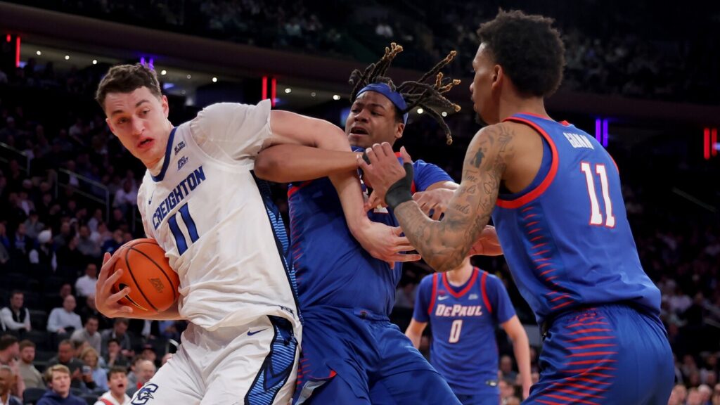 Ryan Kalkbrenner rallies Creighton past DePaul 85-81 in 2OT in Big East Tournament quarterfinal