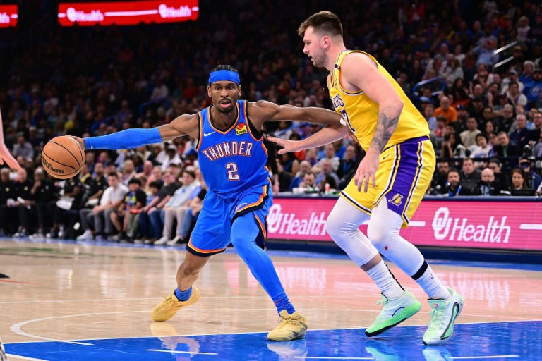 Shai scores 42, Doncic ejected as Thunder down Lakers