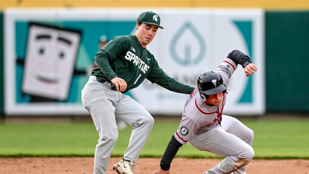 Michigan State baseball defeats Lansing Lugnuts, 1-0