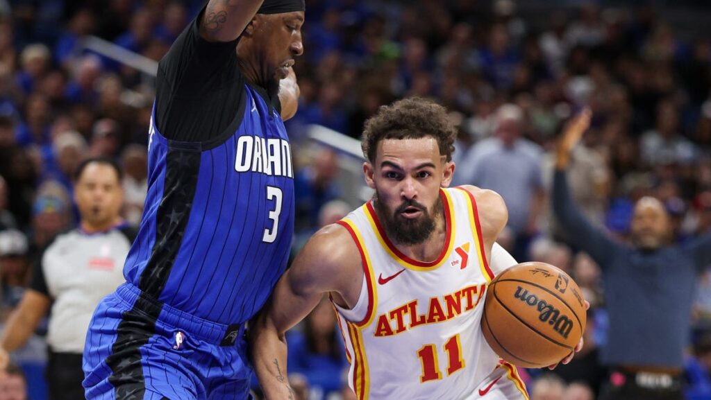 Trae Young ejected from Hawks-Magic play-in game