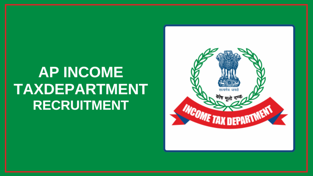 AP Income Tax Department Jobs 2025