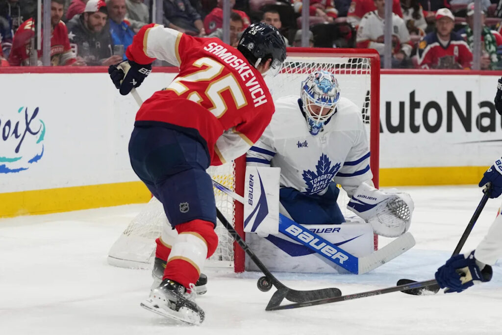Panthers top Maple Leafs 3-1, snap 5-game slide and tighten Atlantic Division race