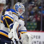 Blues beat Utah 6-1 to lock up 2nd wild-card spot in the Western Conference playoffs