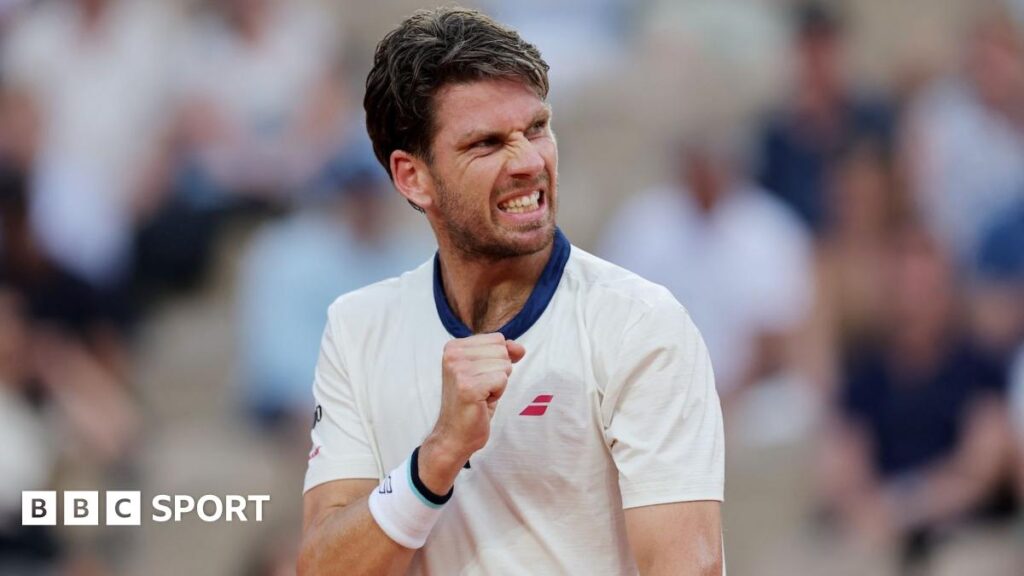 French Open 2025: Cameron Norrie beats Jacob Fearnley in match disrupted by Champions League fireworks