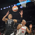 Young scores 25, Loyd hits 3 with 1.9 seconds left as Aces beat Mystics 75-72