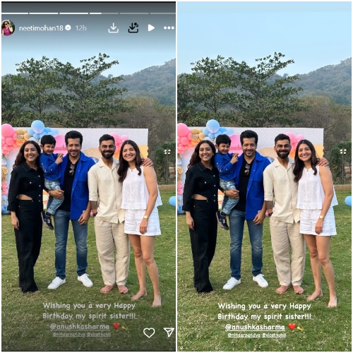 UNSEEN PIC from Anushka Sharma-Virat Kohli’s daughter Vamika’s open air birthday bash is too cute to handle