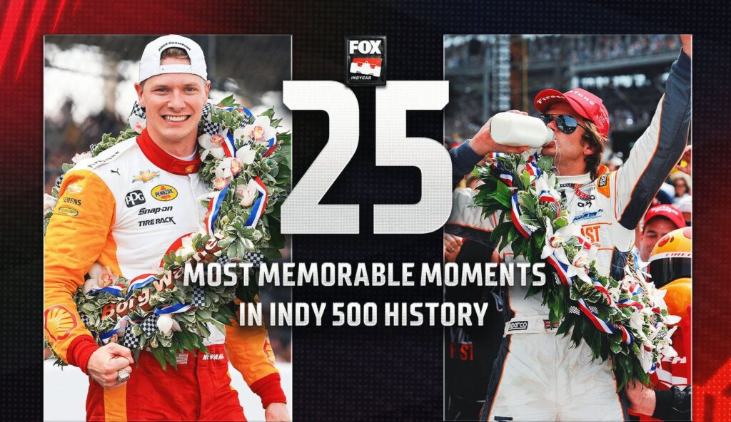 Counting down the 25 most memorable moments in Indy 500 history