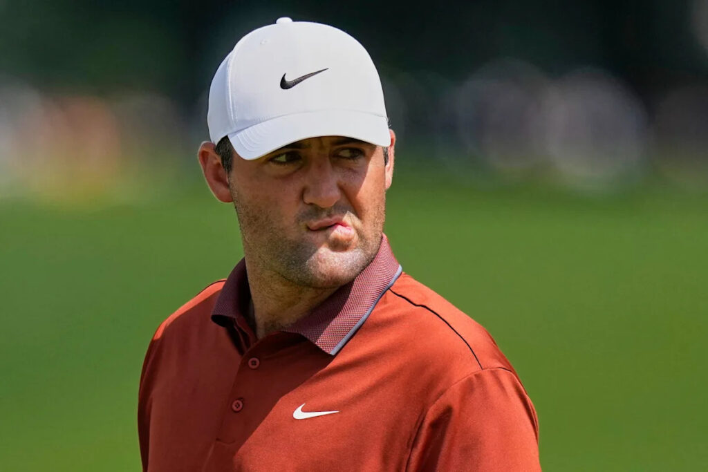 Mud balls! Schauffele and Scheffler have rounds muddied by double bogeys at PGA Championship