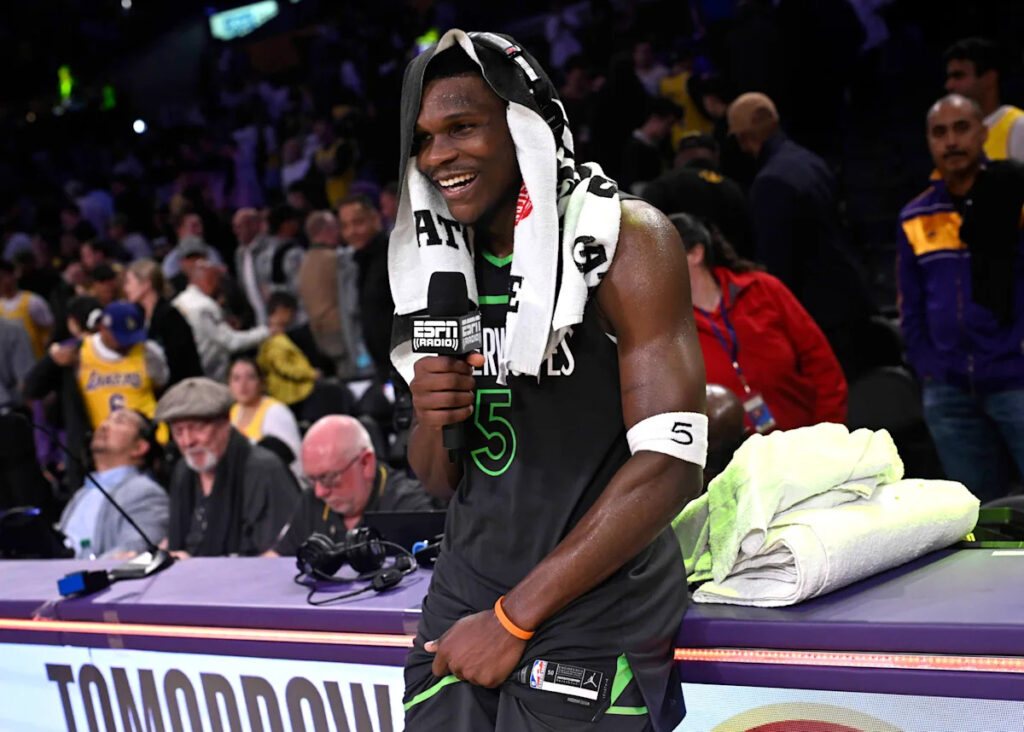 Anthony Edwards trolls everyone who picked Lakers to beat Timberwolves in playoffs: ‘Lakers in 5’