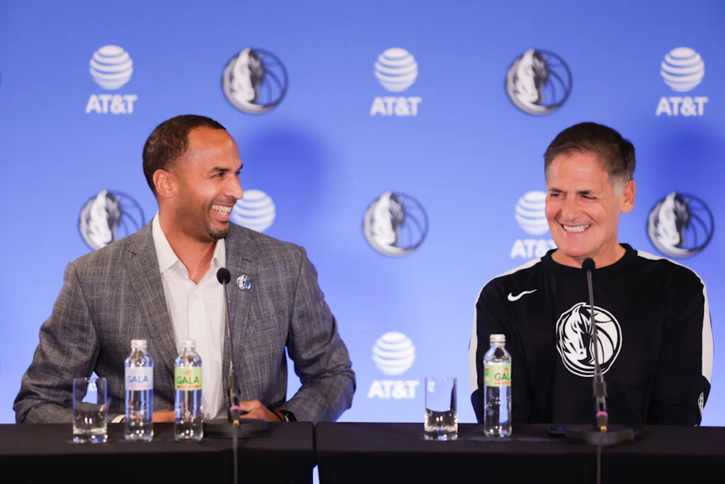 Mark Cuban, Nico Harrison are understandably thrilled with Mavericks’ good fortune to win NBA Draft Lottery