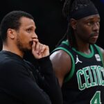 Jrue Holiday doing everything in Celtics practice