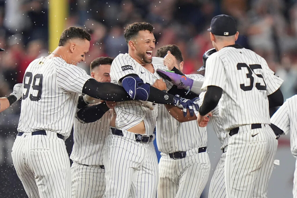 Yankees rally past Padres 4-3 in 10 innings after breaking up Cease’s no-hit bid in 7th