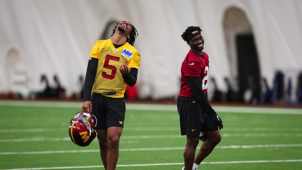 How did Jayden Daniels react to Mike Sainristil’s prank?