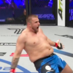 Alexander Romanov finishes Tim Johnson in under two minutes