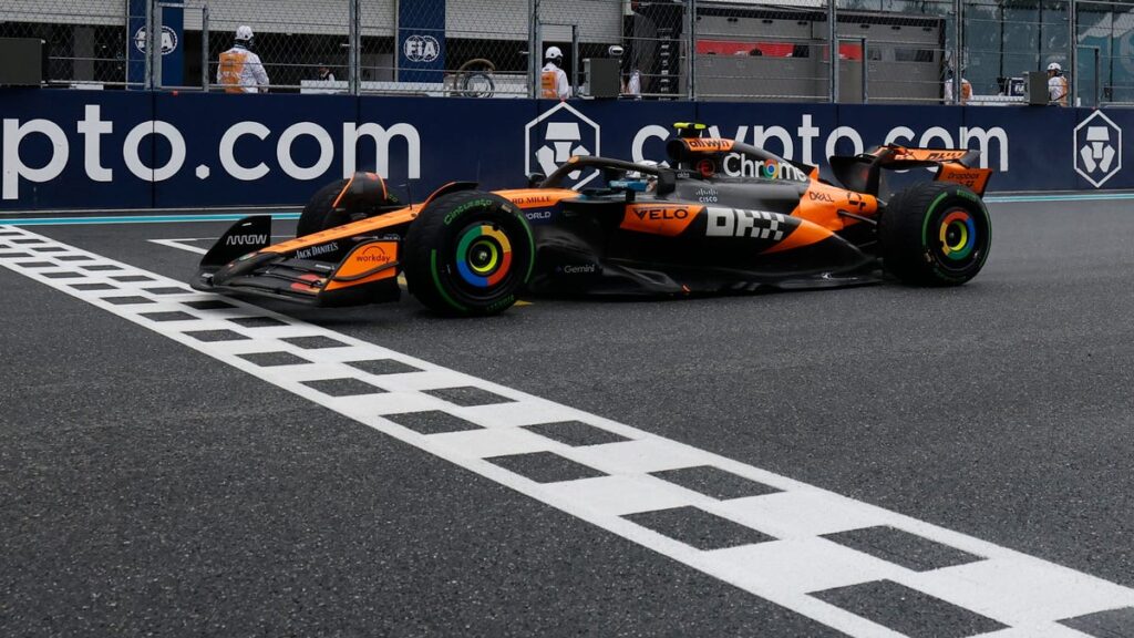 McLaren’s Lando Norris wins rain-soaked Miami Grand Prix Sprint race