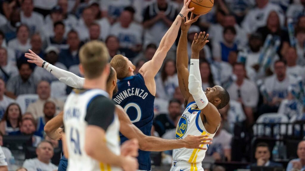 Shorthanded Warriors can’t handle Timberwolves in Game 2 blowout loss