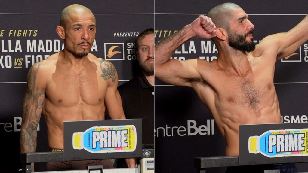 Jose Aldo, Aiemann Zahabi moved to featherweight at weigh-ins