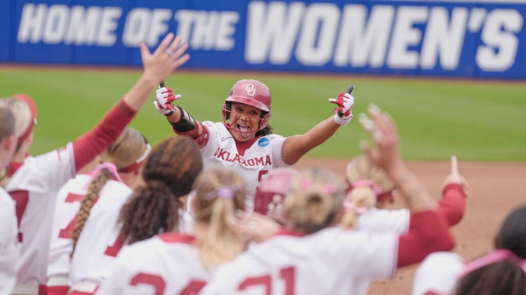 Ella Parker walk-off home run helps Oklahoma beat Tennessee in WCWS
