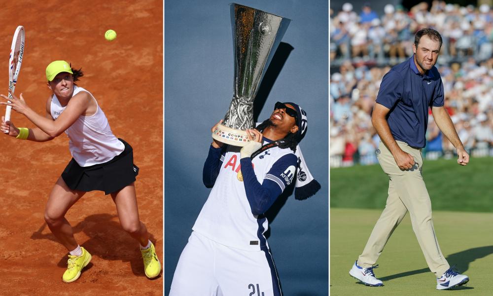 Sports quiz of the week: Spurs, Stokes, Scheffler, Swiatek and birds on badges