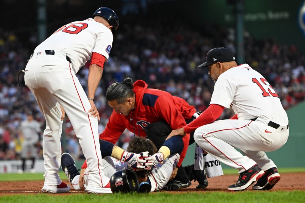 Red Sox’ Triston Casas has ruptured patellar tendon, will miss rest of season