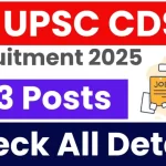 UPSC CDS II Recruitment 2025: Apply Online for 453 Posts