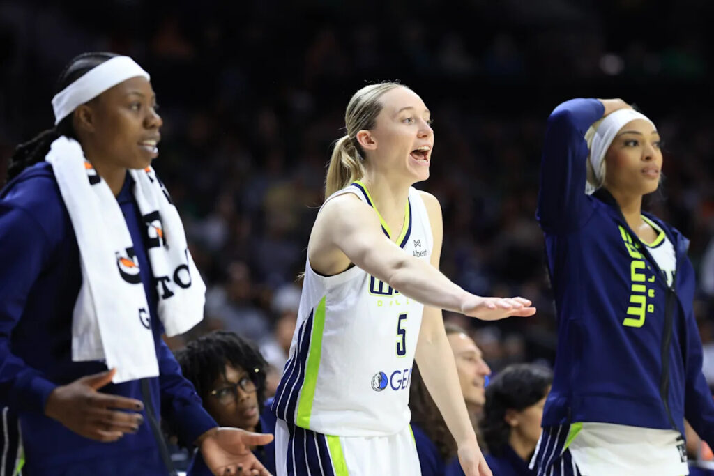 Wings rookie Paige Bueckers puts up 10 points in WNBA preseason debut, as Dallas falls well short of Aces