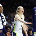 Wings rookie Paige Bueckers puts up 10 points in WNBA preseason debut, as Dallas falls well short of Aces