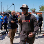 Shedeur Sanders is trying to block out noise and focus on the Browns’ playbook