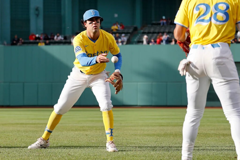 Red Sox prospect Marcelo Mayer gets a ride to Fenway Park for his big league debut