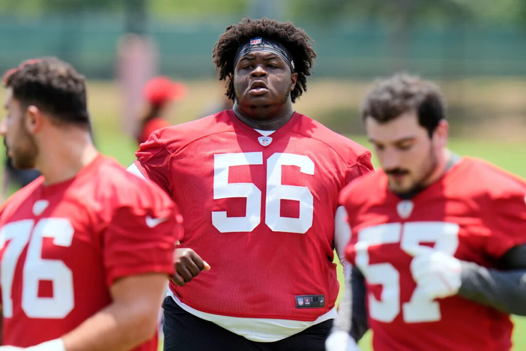 Bucs rookie Desmond Watson, at 430-plus pounds, wants to make people forget his size