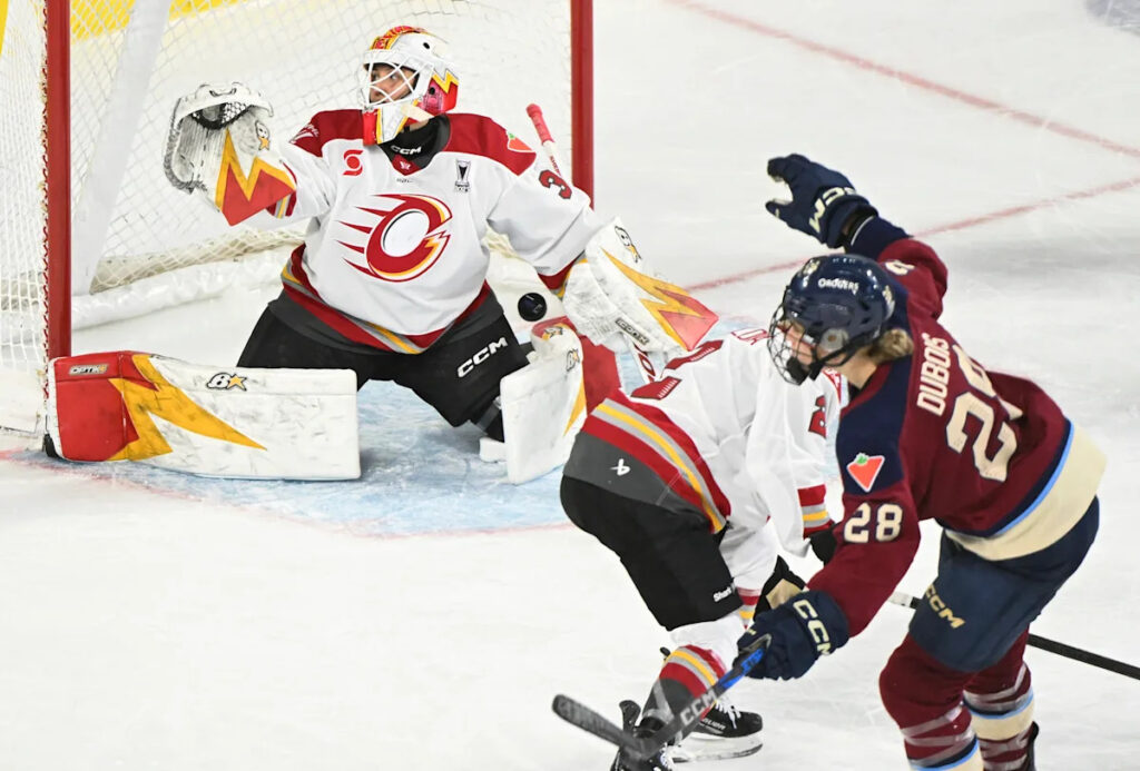 Catherine Dubois scores in 4th OT to lift Victoire over Charge 3-2 for first playoff victory