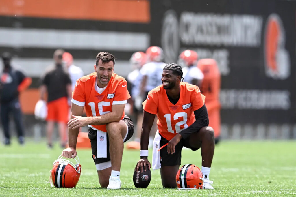 Is Shedeur Sanders open to advice? Is Joe Flacco willing to mentor? As Browns’ unusual QB battle stretches on, minicamp debut answers both questions