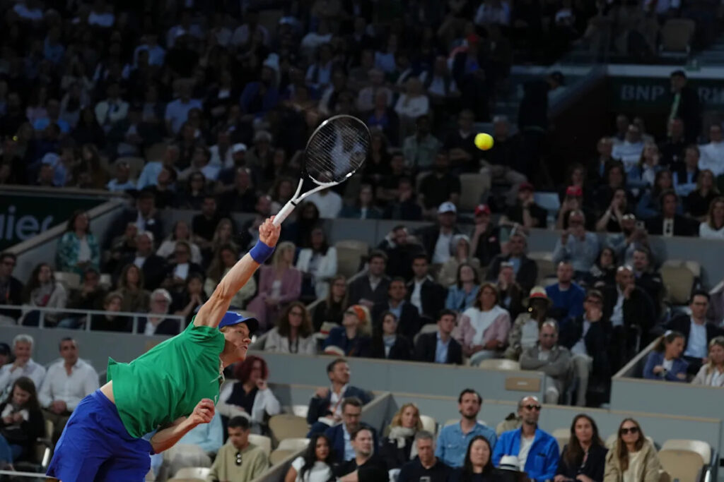 French Open: No. 1 Jannik Sinner dominates Andrey Rublev to reach the quarterfinals