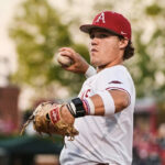 Arkansas’ Cam Kozeal comes back to his hometown to make some more College World Series memories