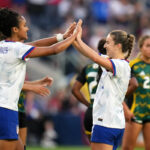 Sentnor and Biyendolo score 2 each and US women beat Jamaica 4-0
