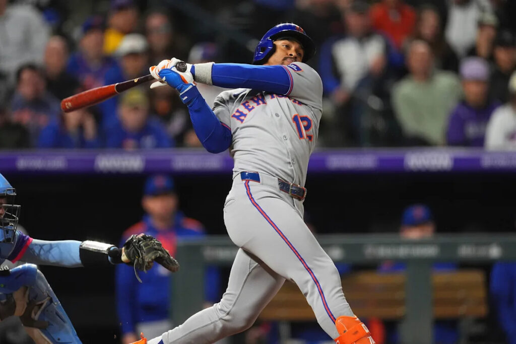 Injured Francisco Lindor pinch hits in 9th, delivers 2-run double as Mets beat Rockies 4-2