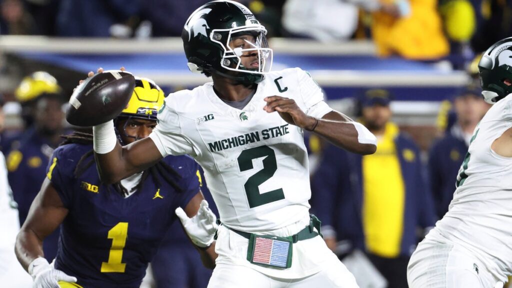 Former Spartans QB calls out Big Ten rankings that snubbed Aidan Chiles