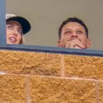 Chiefs QB Patrick Mahomes attends Game 2