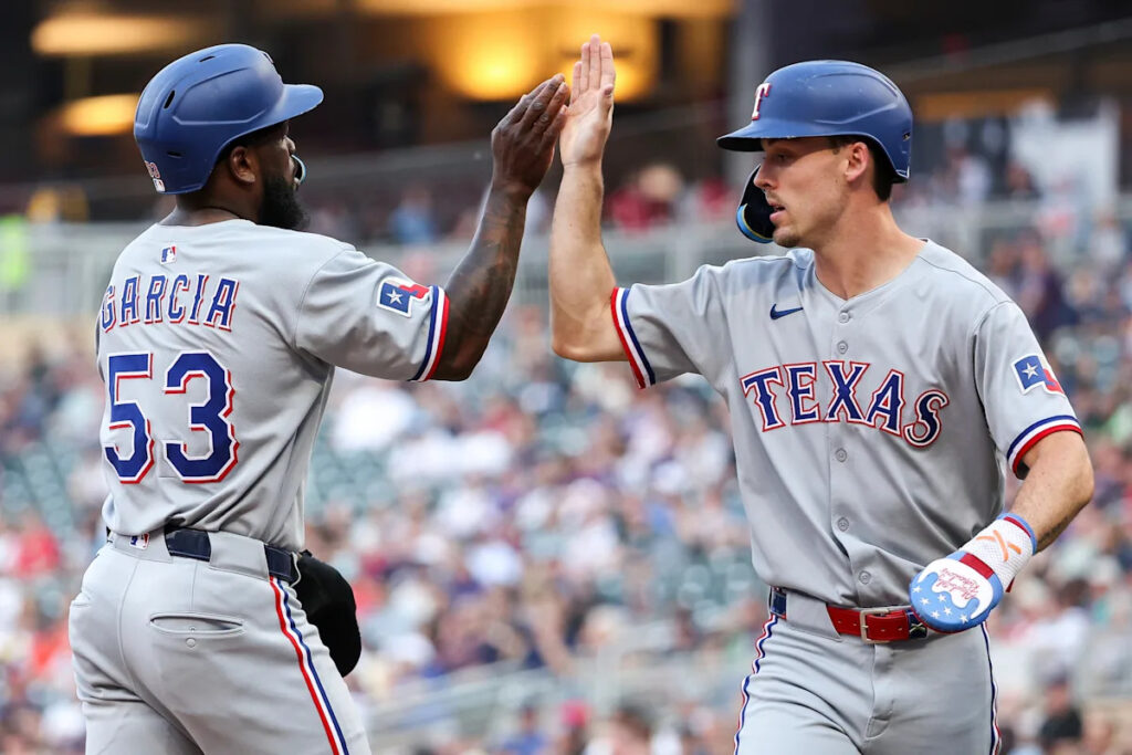 Higashioka has 5 RBIs, Carter and Langford each homer as Rangers beat Twins 16-4