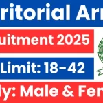 Territorial Army Officer Recruitment 2025: Notification Released and Apply Online