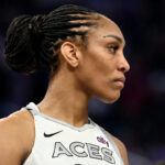 Aces star A’ja Wilson leaves loss to Sparks early with head injury