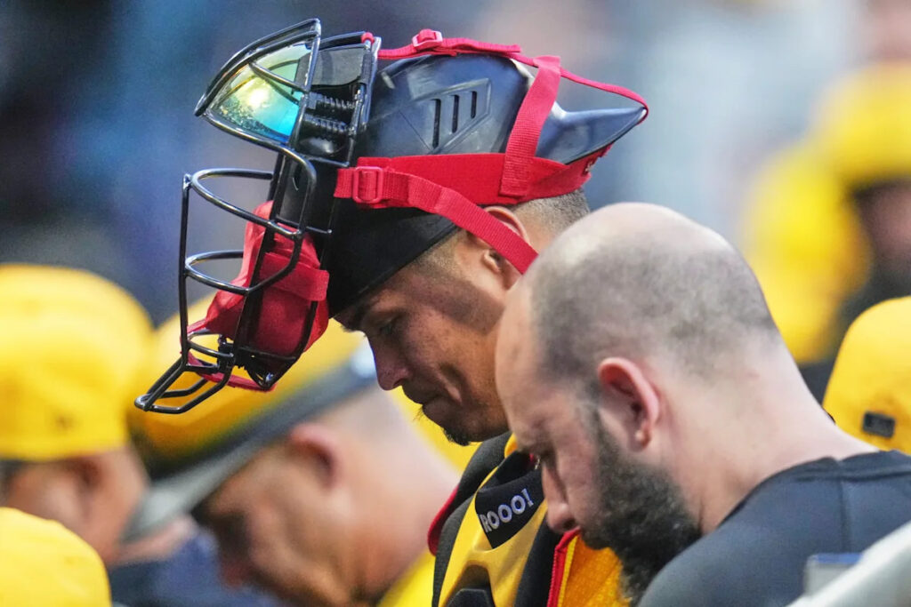Pirates catcher Endy Rodríguez is going to get an injection for his ailing right elbow