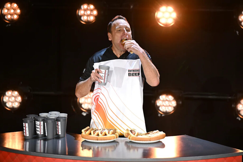 Joey Chesnut says he will participate in the 2025 Nathan’s Hot Dog Contest after 2024 ban